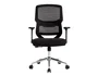 Q-connect Silla de Oficina Lucca Malla, Base Metálica, Ruedas Premium, Ajustable, Negro