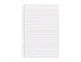 Liderpapel Recambio Din A5 100 hojas 75 g pauta 3,5 mm con margen 6 taladros