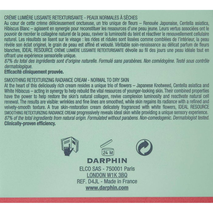 Darphin IDEAL RESOURCE Smoothing Retexturizing Radiance Cream 50ml