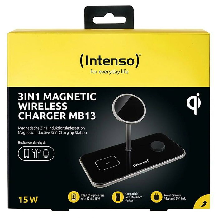 Intenso Cargador Inalámbrico MB13 3 en 1 7410810 Intenso Cargador Inalámbrico MB13 3 en 1 7410810