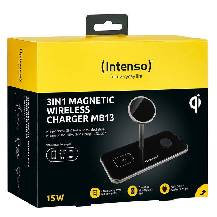 Intenso Cargador Inalámbrico MB13 3 en 1 7410810 Intenso Cargador Inalámbrico MB13 3 en 1 7410810