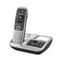 Gigaset E560A Teléfono DECT Inalámbrico con Contestador Automático, Manos Libres, Identificador de Llamadas y Pantalla a Color Negro Plata