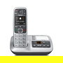 Gigaset E560A Teléfono DECT Inalámbrico con Contestador Automático, Manos Libres, Identificador de Llamadas y Pantalla a Color Negro Plata