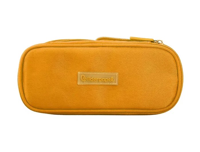 Liderpapel Estuche portatodo Color Pop amarillo con compartimento extensible