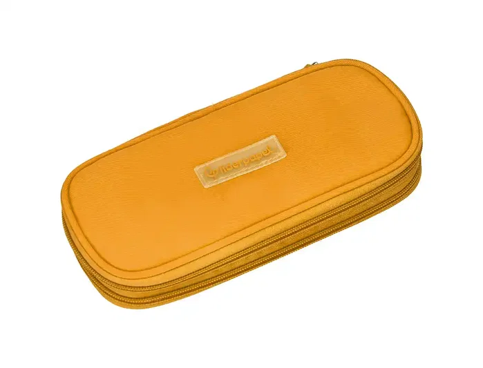 Liderpapel Estuche portatodo Color Pop amarillo con compartimento extensible