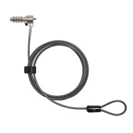 HP HP Essential Combination Nano Cable Lock - Candado de Seguridad para Portátil con Código, Cable de Acero de 6 ft (1.83 m) y Clip