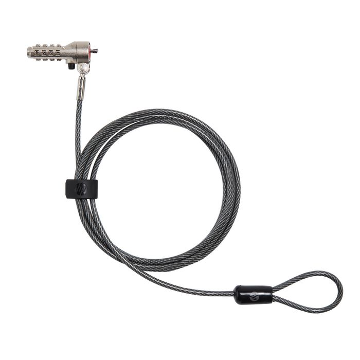 HP Essential Nano Combination Cable Lock para portátil, bloqueo sin llave