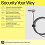 HP Essential Nano Combination Cable Lock para portátil, bloqueo sin llave