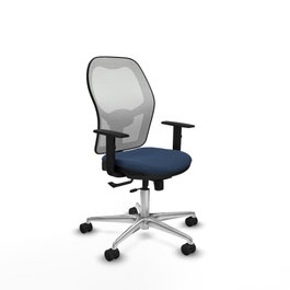PIQUERAS Y CRESPO Silla de oficina Jorquera Azul marino y Blanco