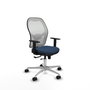 PIQUERAS Y CRESPO Silla de oficina Jorquera Azul marino y Blanco