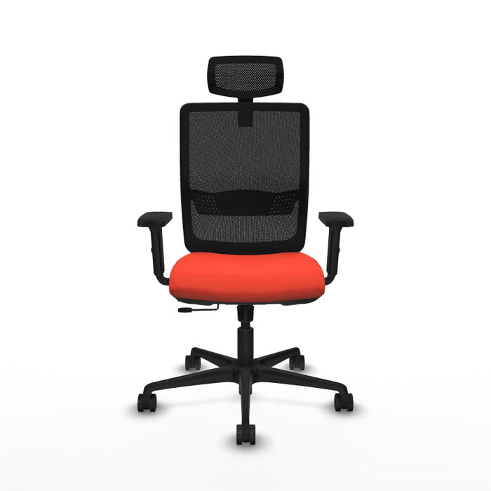 PIQUERAS Y CRESPO Silla de oficina Haches Naranja oscuro y Negro