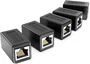 Vention IPVB0-5 Adaptador Conector RJ45 Cat6 FTP Negro (5 unidades)