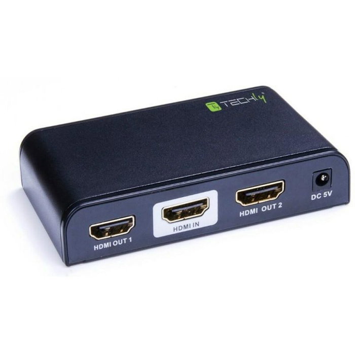 Techly Splitter HDMI de 2 puertos con soporte 4K