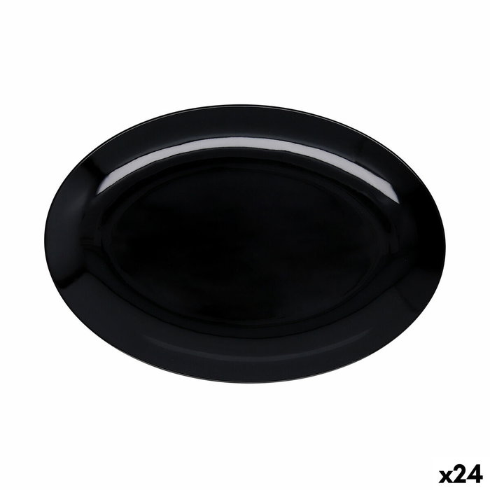 Quid Bandeja Oval Select Basic Negro 30,5x21,2 cm (24 Unidades)