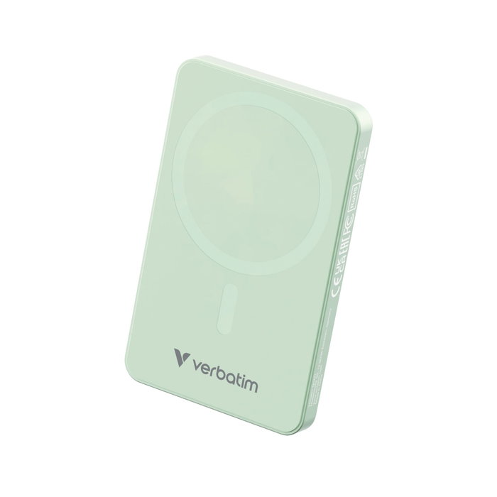 Verbatim Essential Power Bank Magnética Inalámbrica 5000 mAh Verde Verbatim Essential Power Bank Magnética Inalámbrica 5000 mAh Verde