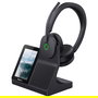 Yealink Auriculares Inalámbricos DECT/BT WH68 + Base de Carga BH74 Híbrido - 1308146, Negro, Bluetooth 5.3, USB-C, 48h Batería, Diadema Circumaural
