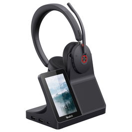 Yealink Auriculares Inalámbricos DECT/BT WH68 + Base de Carga BH74 Híbrido - 1308146, Negro, Bluetooth 5.3, USB-C, 48h Batería, Diadema Circumaural