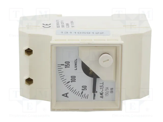 LUMEL Amperímetro EB16 para raíl DIN 0÷150A AC True RMS Clase 1,5