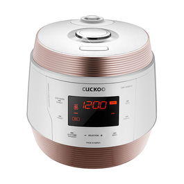 Cuckoo Multicooker CMC-QSB501S 8-en-1, Olla a Presión, 5.00L, Cocina al Vapor, Fríe, Arroz, Carne, Yogur, Rosa/Blanco