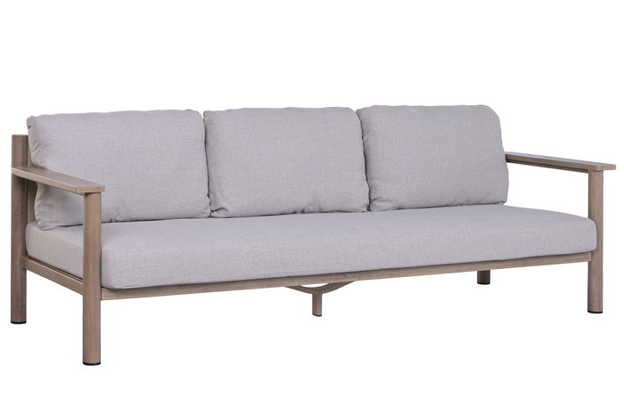 DKD Home Decor Sofa Terraza y Jardín Marron Gris 80 x 70 x 225 cm Set 4