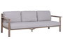 DKD Home Decor Sofa Terraza y Jardín Marron Gris 80 x 70 x 225 cm Set 4