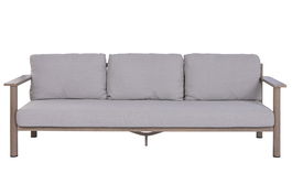 DKD Home Decor Sofa Terraza y Jardín Marron Gris 80 x 70 x 225 cm Set 4