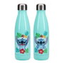 Paladone Botella de Metal Stitch Disney Lilo & Stitch con capacidad de 460ml/500ml de acero inoxidable