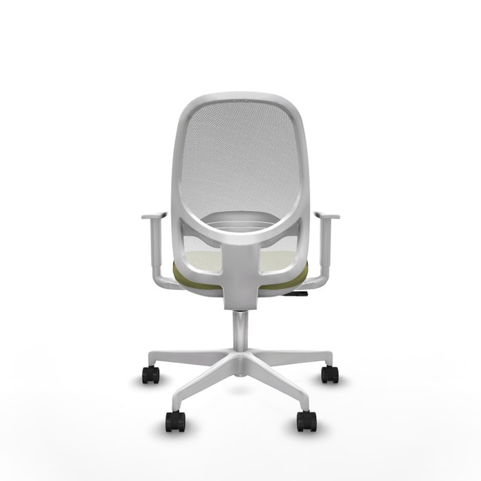 PIQUERAS Y CRESPO Silla de oficina Cilanco con mecanismo Sincro, verde oliva y blanco PIQUERAS Y CRESPO Silla de oficina Cilanco con mecanismo Sincro, verde oliva y blanco