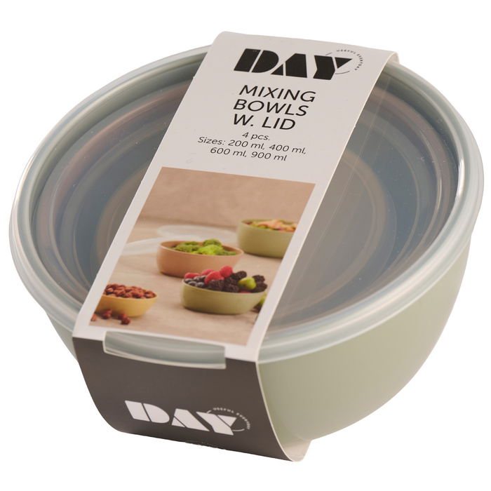 Day Juego de 4 boles con tapa de distintos colores y tamaños