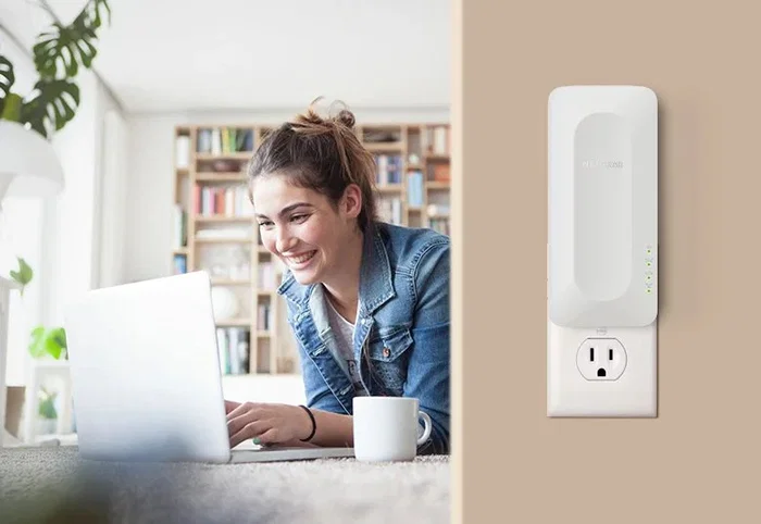 Netgear EAX17 Router WiFi 6 Malla Extensor de Rango Doble Banda Gigabit Ethernet 3000 Mbps Blanco para Montaje en Pared
