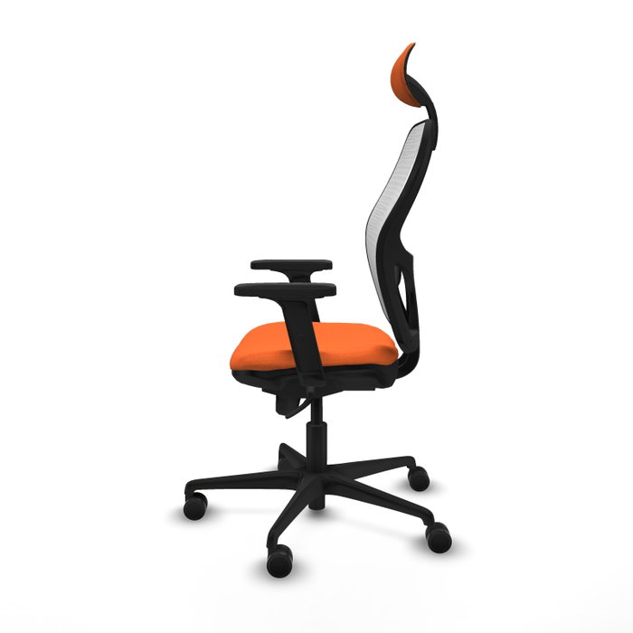 PIQUERAS Y CRESPO Silla de oficina Jorquera Naranja y Blanco PIQUERAS Y CRESPO Silla de oficina Jorquera Naranja y Blanco