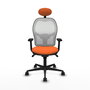 PIQUERAS Y CRESPO Silla de oficina Jorquera Naranja y Blanco