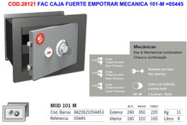 Caja fuerte de empotrar mecánica 101-M