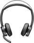 HP Poly Voyager Focus 2 USB-C-C con adaptador USB-C/A, Negro