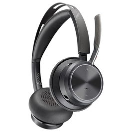 HP Voyager Focus 2 UC Auriculares Inalámbricos Bluetooth Diadema para Oficina/Centro de Llamadas, USB-C/A, Cancelación de Ruido Activo, Negro