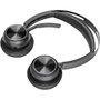 HP Poly Voyager Focus 2 USB-C-C con adaptador USB-C/A, Negro