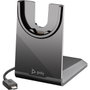 HP Poly Voyager Focus 2 USB-C-C con adaptador USB-C/A, Negro