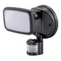 Edm Aplique LED con Sensor Crepuscular y de Movimiento Negro