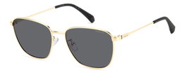 Polaroid PLD-4159-G-S-X-J5G Gafas de sol para hombre con montura dorada y cristales grises