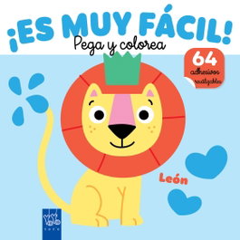 YOYO, ¡Es muy fácil! Pega y colorea. León