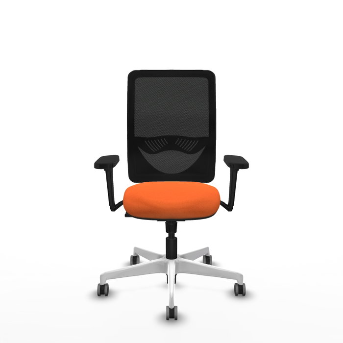 PIQUERAS Y CRESPO Silla de oficina Zulema con mecanismo Sincro, Naranja y Negro PIQUERAS Y CRESPO Silla de oficina Zulema con mecanismo Sincro, Naranja y Negro