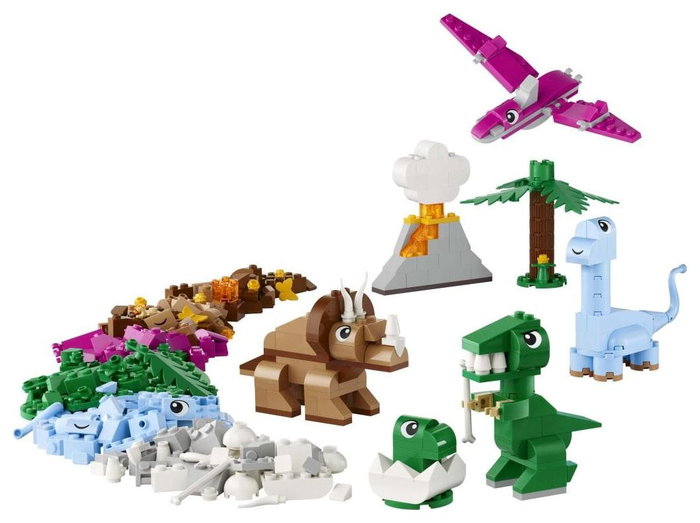 LEGO Classic Dinosaurios Creativos 11041 con T. rex y accesorios
