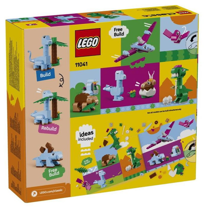 LEGO Classic Dinosaurios Creativos 11041 con T. rex y accesorios