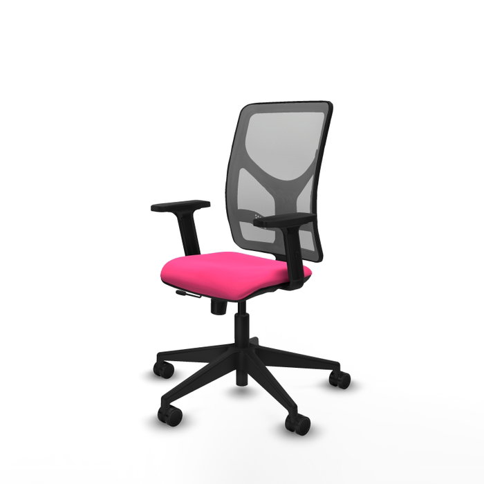 PIQUERAS Y CRESPO Silla de oficina Motilla Rosa y Gris PIQUERAS Y CRESPO Silla de oficina Motilla Rosa y Gris