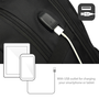 Ewent EW2526 Mochila para portátil de 15,6 pulgadas con salida USB, Negro