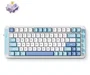 Teclado Mchose MC-X75V2-1 inalámbrico RGB mecánico 83 teclas layout polaco color azul