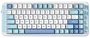 Teclado Mchose MC-X75V2-1 inalámbrico RGB mecánico 83 teclas layout polaco color azul