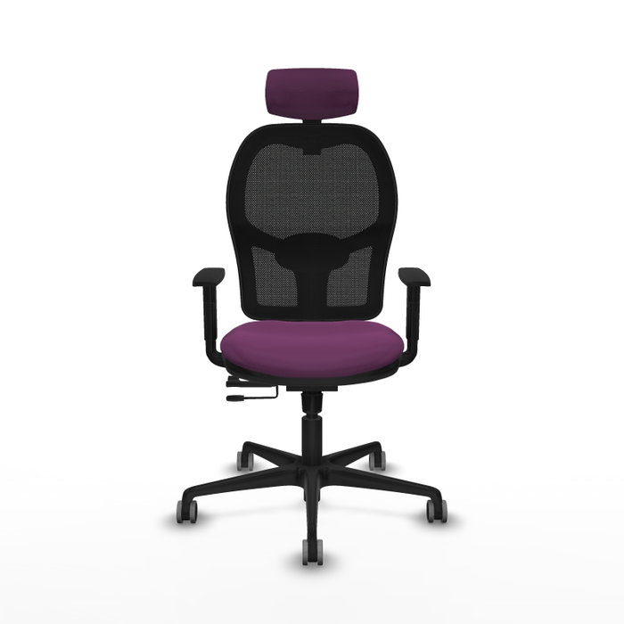 PIQUERAS Y CRESPO Silla de oficina Jorquera con mecanismo Sincro/Traslack Morado y Negro PIQUERAS Y CRESPO Silla de oficina Jorquera con mecanismo Sincro/Traslack Morado y Negro