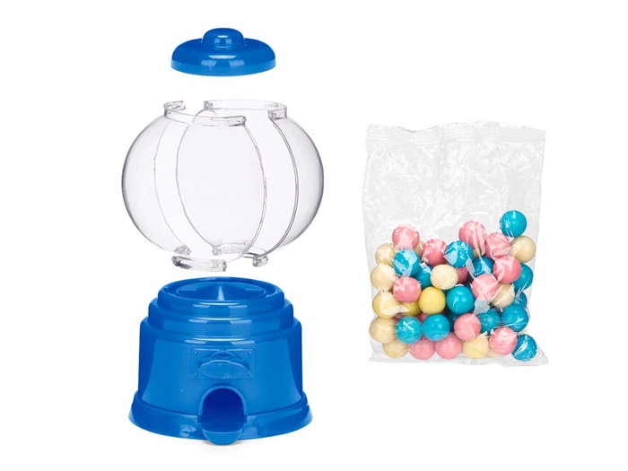 Kinvara Dispensador Chicle 100Gr Surtidos Colores 8.5x15x9.5cm (Set de 18)