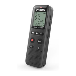 Philips Voice Tracer DVT1160 - Grabadora de voz digital, 8 kHz, rango 750-18000 Hz, compatible Windows/macOS, color Negro